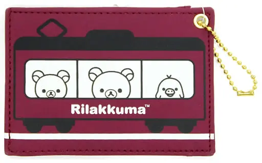 Commuter pass case - RILAKKUMA / Korilakkuma & Kiiroitori & Rilakkuma
