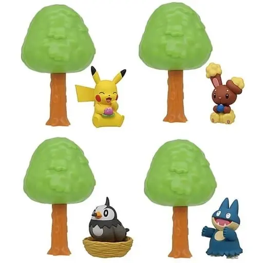 Trading Figure - Pokémon / Pikachu & Buneary & Munchlax & Starly