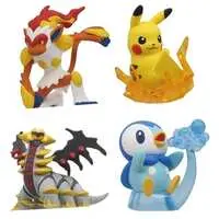 Trading Figure - Pokémon / Pikachu & Piplup (Pochama) & Infernape & Giratina