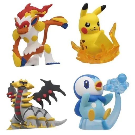Trading Figure - Pokémon / Pikachu & Piplup (Pochama) & Infernape & Giratina