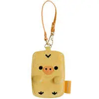 Plush - Commuter pass case - RILAKKUMA / Kiiroitori