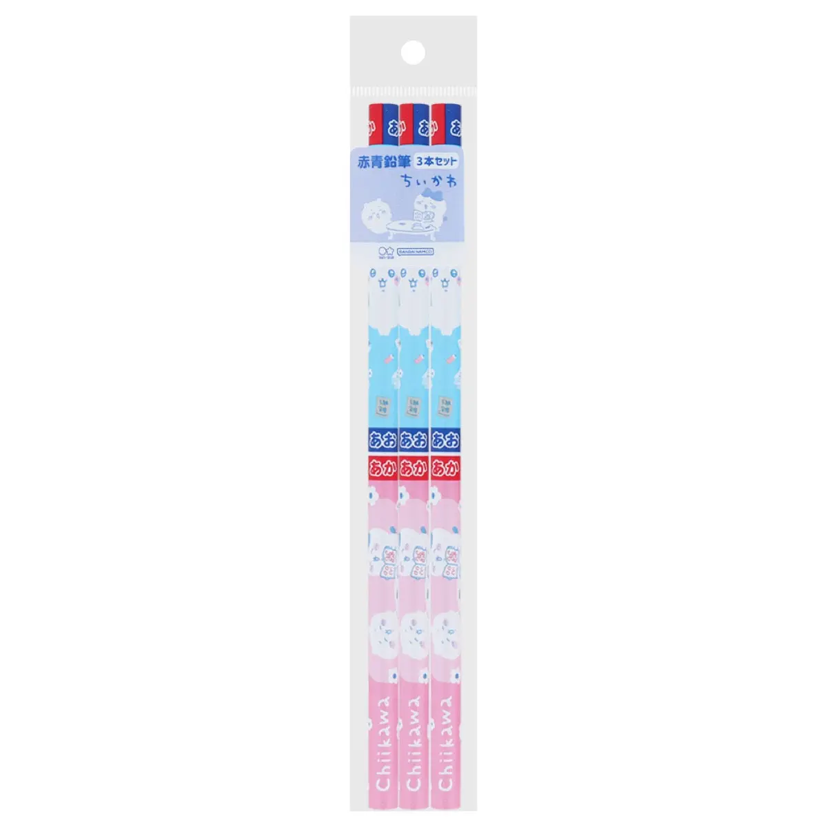 Chiikawa Red and Blue Pencils (Certification Exam) 3-Pack