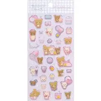 Stickers - RILAKKUMA / Korilakkuma & Kiiroitori & Chairoikoguma & Rilakkuma