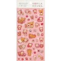 Stickers - RILAKKUMA / Korilakkuma & Kiiroitori & Chairoikoguma & Rilakkuma