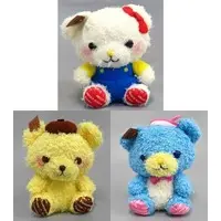 Plush - Sanrio characters / TUXEDOSAM & Hello Kitty & Pom Pom Purin