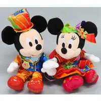 Magnet - Plush - Disney / Mickey Mouse & Minnie Mouse