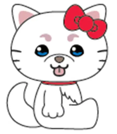 Plush - Gintama / Sadaharu & Hello Kitty