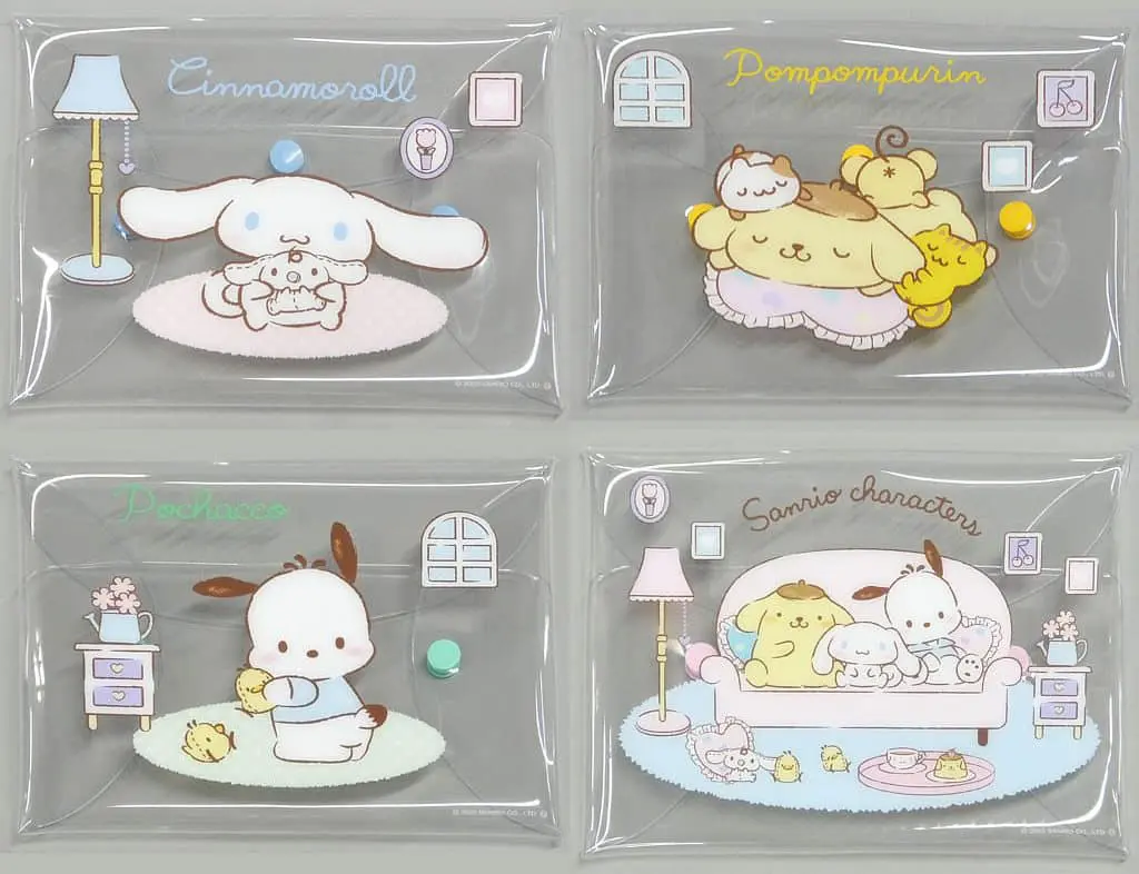 Pouch - Sanrio characters / Pom Pom Purin & Cinnamoroll & Pochacco