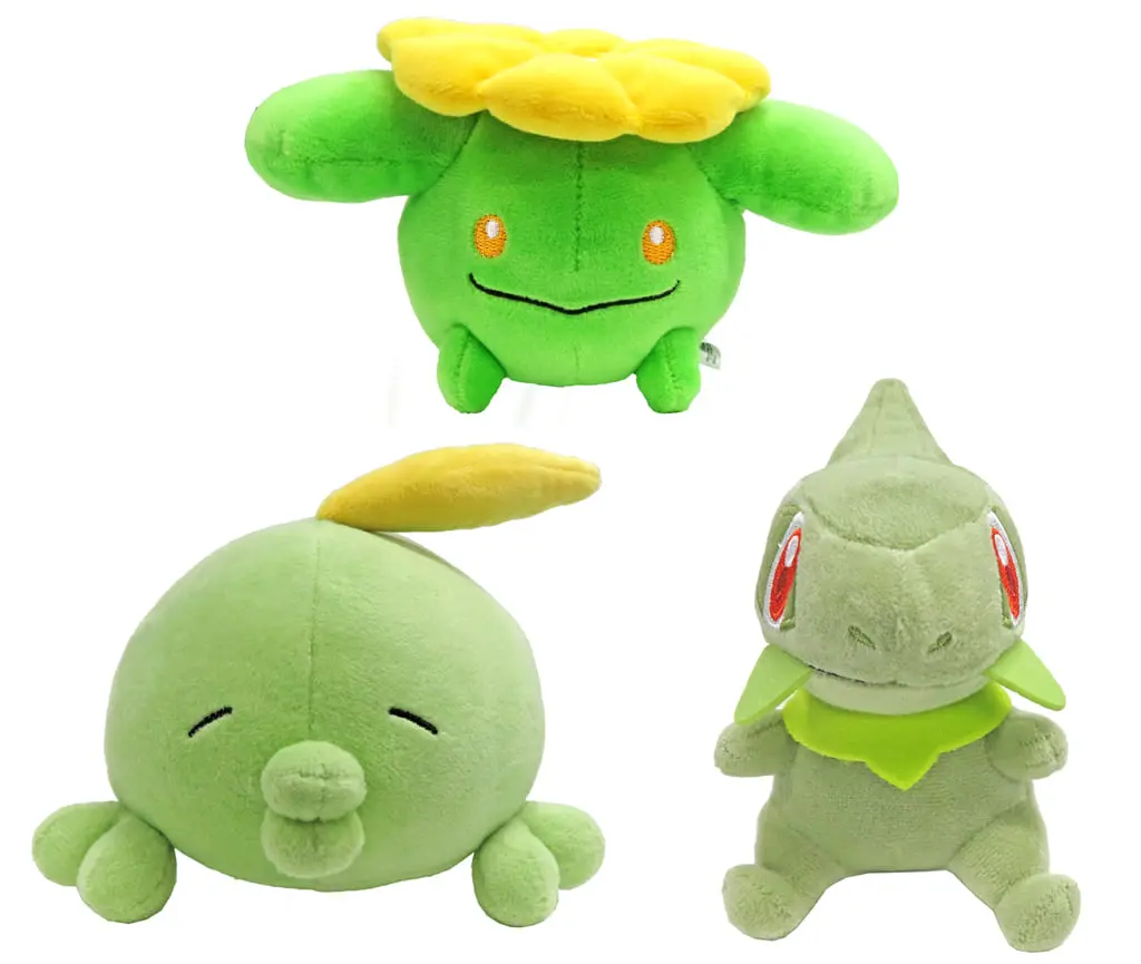 Plush - Pokémon / Gulpin & Skiploom & Axew