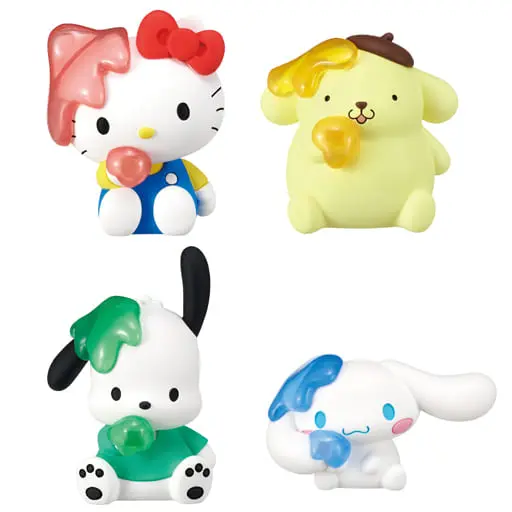 Trading Figure - Sanrio characters / Hello Kitty & Pom Pom Purin & Cinnamoroll & Pochacco