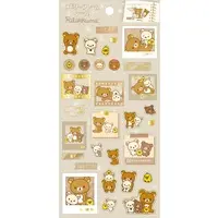 Stickers - RILAKKUMA / Korilakkuma & Kiiroitori & Chairoikoguma & Rilakkuma