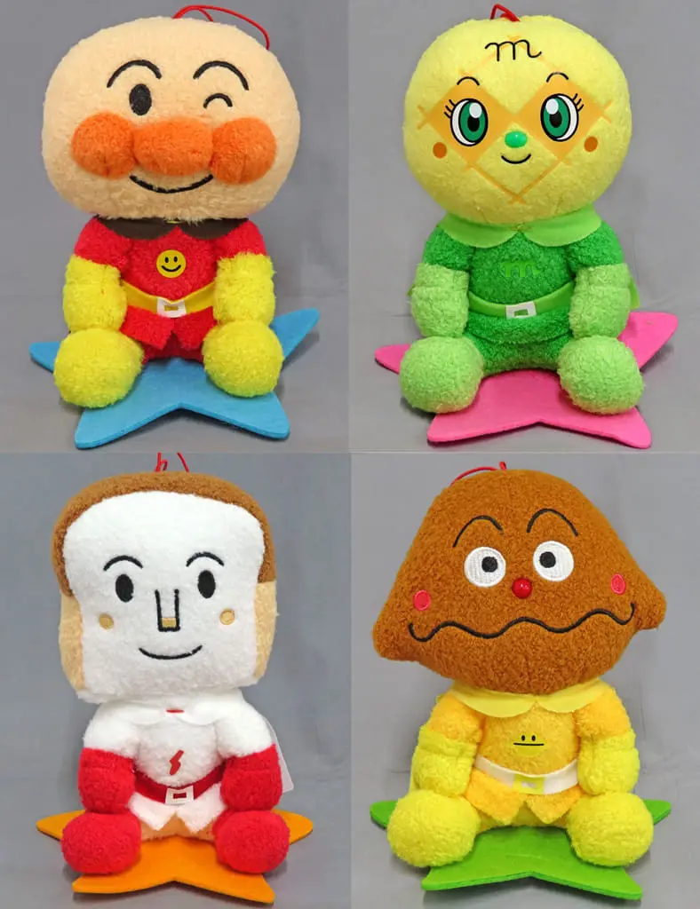 Plush - Anpanman / Currypanman & Melonpanna & Shokupanman