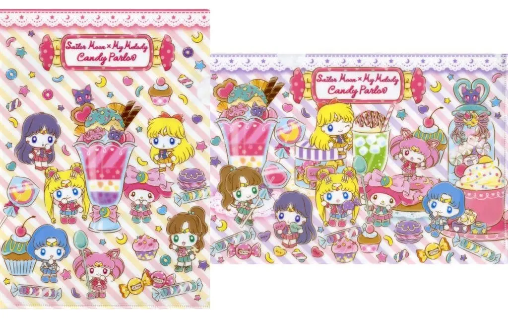 Stationery - Plastic Folder (Clear File) - Sailor Moon / My Melody