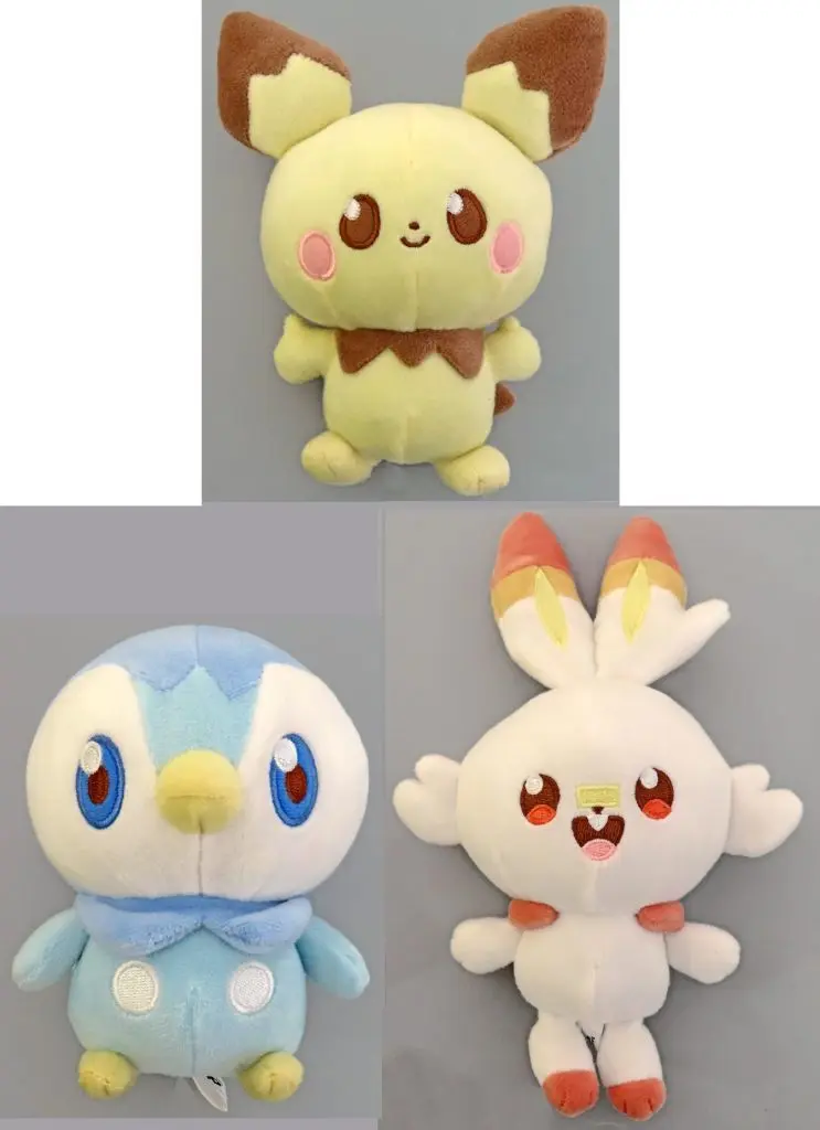 PokéPeace - Pokémon / Scorbunny & Piplup (Pochama) & Pichu