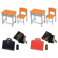 Trading Figure - School desk and chair and calligraphy bag