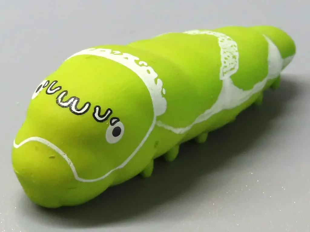 Trading Figure - Kimokawa! Punyupunyu Green caterpillar Mascot