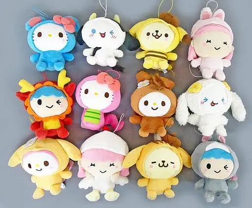 Plush - Sanrio characters / My Melody & Hello Kitty & Pom Pom Purin & Cinnamoroll