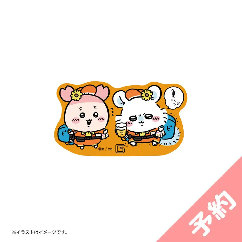 Chiikawa Stickers Just right for Smartphone - Chiikawa x Yomiuri Giants - Chiikawa / Momonga