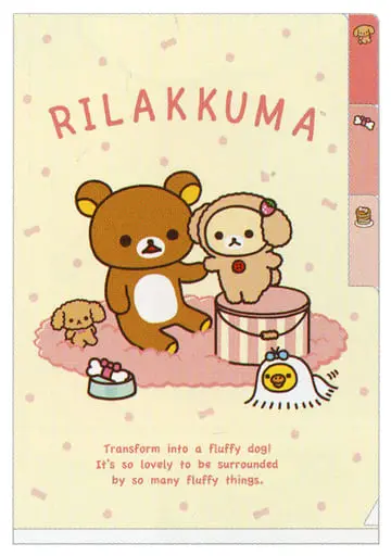 Stationery - Plastic Folder (Clear File) - RILAKKUMA / Korilakkuma & Kiiroitori & Rilakkuma