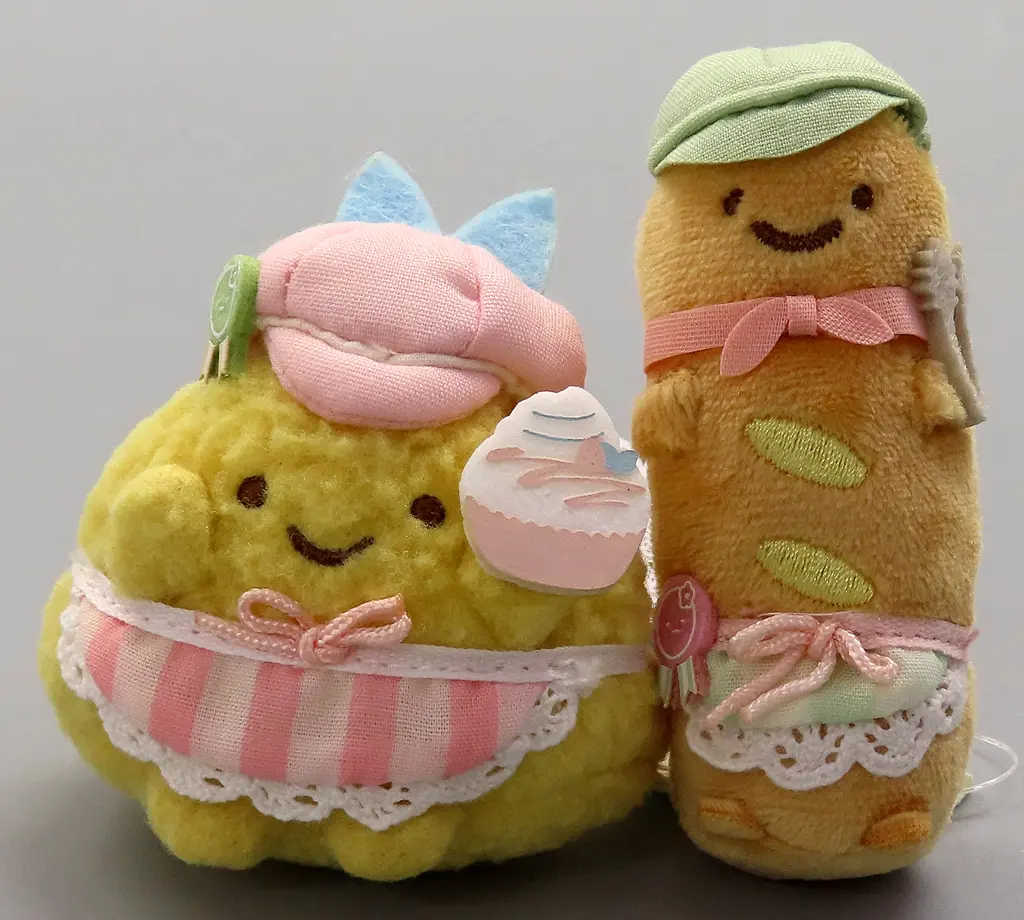 Plush - Sumikko Gurashi / Aji Furai no Shippo & Pan Tencho (Bread Shop Manager)