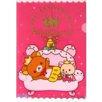 Stationery - Plastic Folder (Clear File) - RILAKKUMA / Korilakkuma & Kiiroitori & Rilakkuma