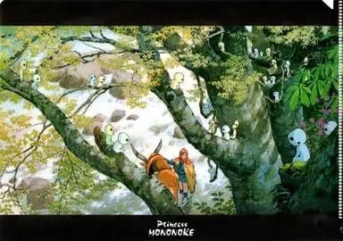 Stationery - Plastic Folder (Clear File) - Princess Mononoke