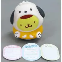 Trading Figure - Message Card - Sanrio characters / Pom Pom Purin & Pochacco