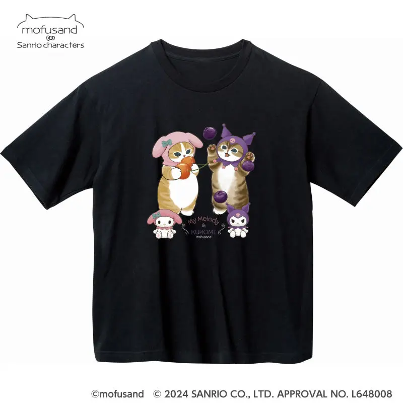 Clothes - T-shirts - mofusand / My Melody & Kuromi