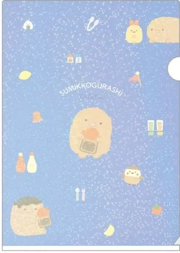 Stationery - Plastic Folder (Clear File) - Sumikko Gurashi / Tonkatsu (Capucine)