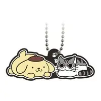 Key Chain - Yoru wa Neko to Issho / Pom Pom Purin & Kyuruga