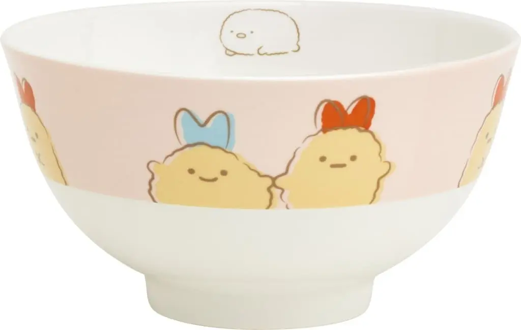 Rice bowl - Sumikko Gurashi / Ebifurai no Shippo (Nulpi Chan) & Aji Furai no Shippo