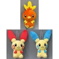 Plush - Pokémon / Torchic (Achamo) & Plusle & Minun