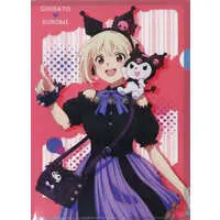 Stationery - Plastic Folder (Clear File) - Lycoris Recoil / My Melody & Kuromi