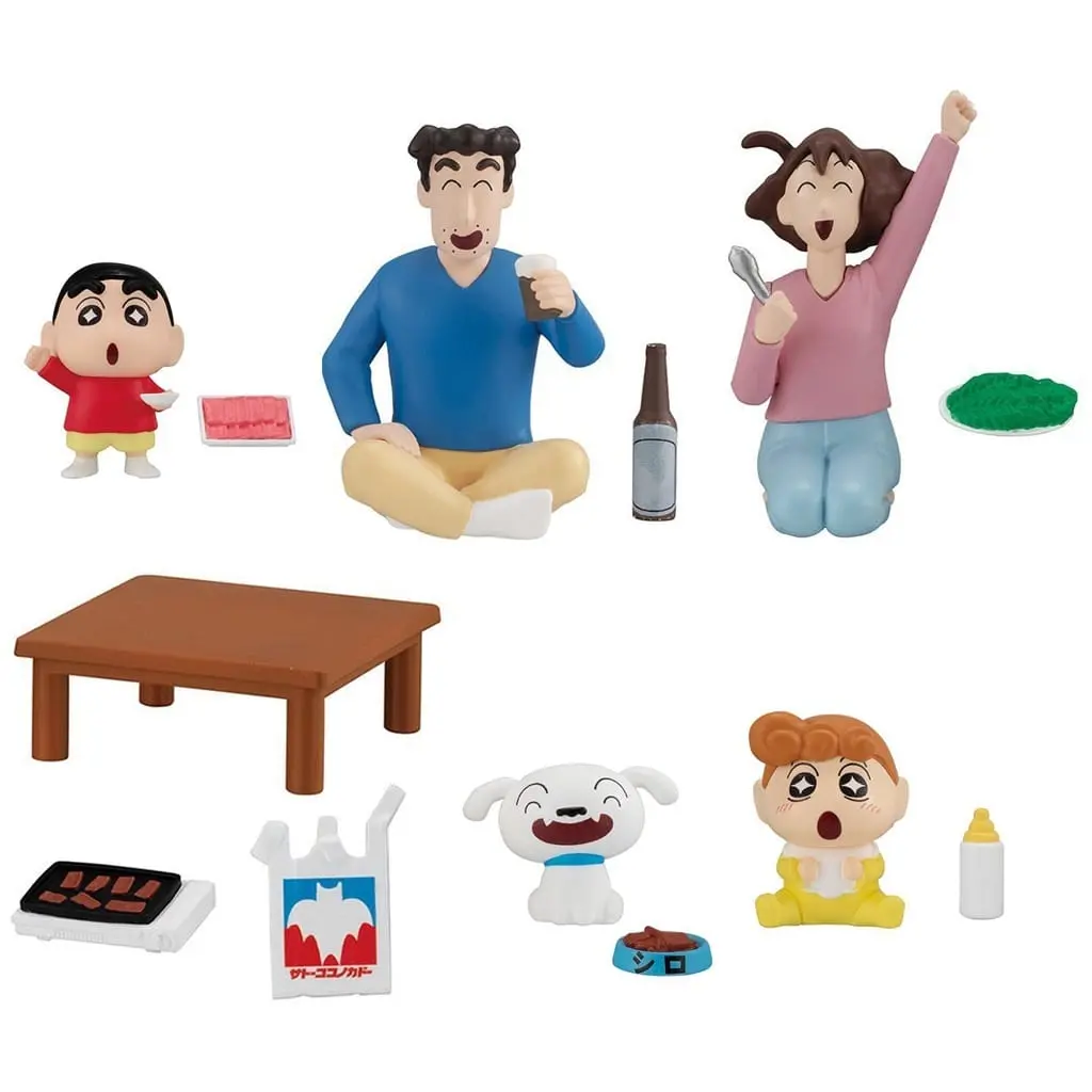 Trading Figure - Crayon Shin-chan / Nohara Himawari & Shiro & Nohara Hiroshi & Nohara Misae