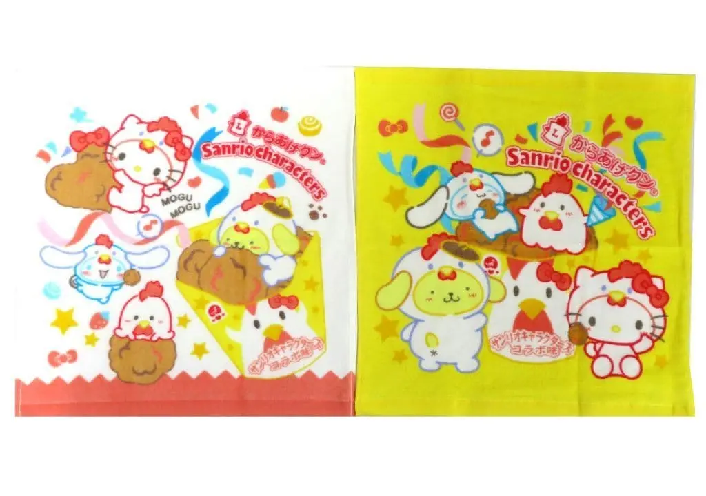 Towels - Karaage Kun / Hello Kitty & Pom Pom Purin & Cinnamoroll