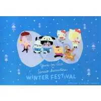 Postcard - Yuri!!! on Ice / Hello Kitty & Pom Pom Purin & Pochacco