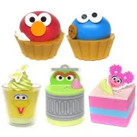 Trading Figure - Sesame Street / Cookie Monster & Big Bird & Oscar & Abby Cadabby