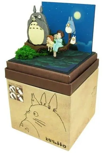 Miniature Art Kit - My Neighbor Totoro / Susuwatari (All Blacky) & Big Totoro & Mid Totoro & Mini Totoro
