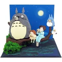 Miniature Art Kit - My Neighbor Totoro / Susuwatari (All Blacky) & Big Totoro & Mid Totoro & Mini Totoro