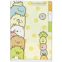 Stationery - Plastic Folder (Clear File) - Sumikko Gurashi