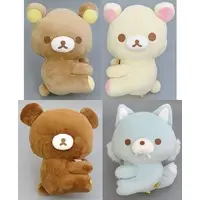 Plush - RILAKKUMA / Korilakkuma & Chairoikoguma & Aoi ko ookami