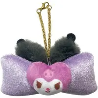 Fuwamimi Ribbon Bag Charm - Sanrio / Kuromi