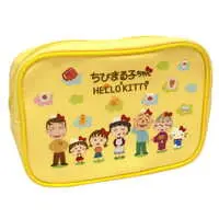 Pouch - Chibi Maruko-chan / Hello Kitty & Sakura Momoko & Sakura Tomozou