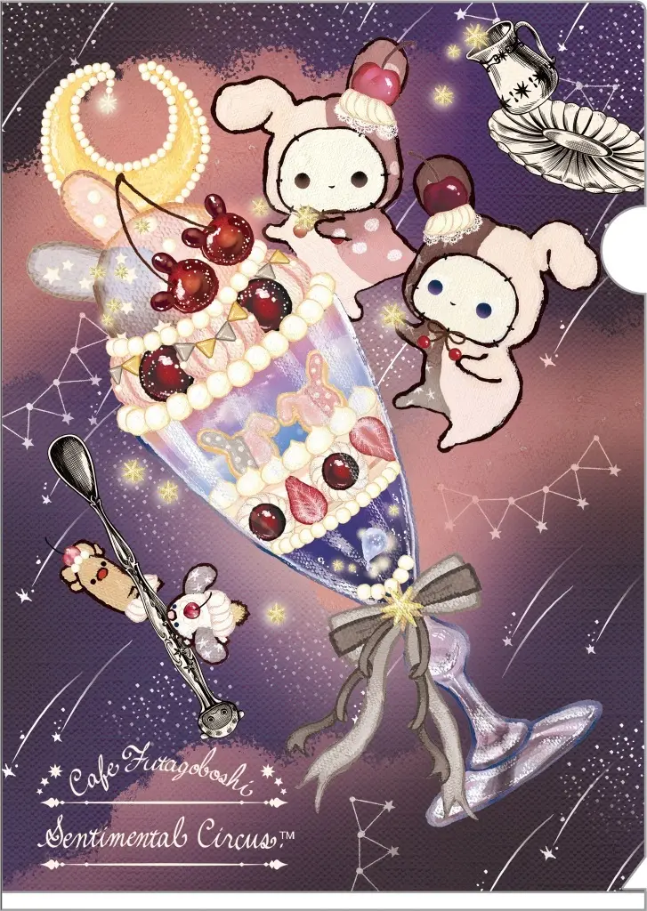 Stationery - Plastic Folder (Clear File) - Sentimental Circus / Shappo & Toto & Spica & Popo