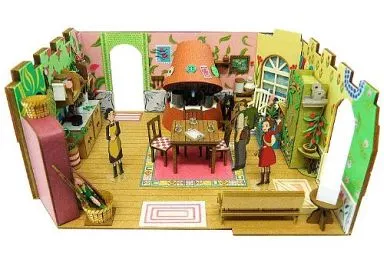 Miniature Art Kit - The Secret World of Arrietty / Arrietty Clock & Homily Clock (Arrietty's mother) & Pod Clock (Arrietty's father)