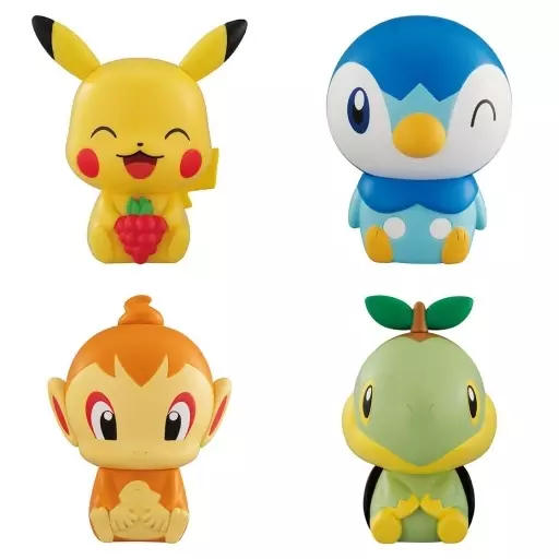 Capchara - Pokémon / Pikachu & Piplup (Pochama) & Turtwig & Chimchar
