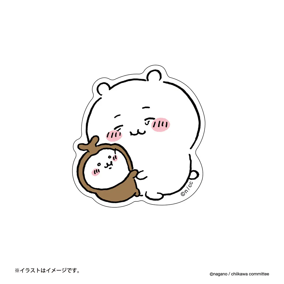 Chiikawa Stickers Just right for Smartphone - Chiikawa / Chiikawa & Kabutomushi