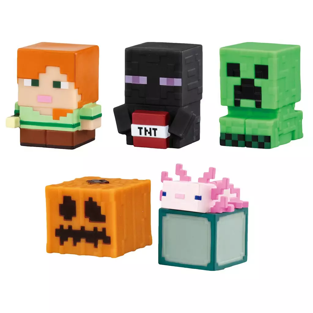 Trading Figure - MINECRAFT / Axolotl & Pumpkin