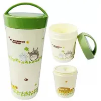 Tumbler, Glass - Lunch Box - My Neighbor Totoro / Catbus & Susuwatari (All Blacky) & Big Totoro & Mid Totoro
