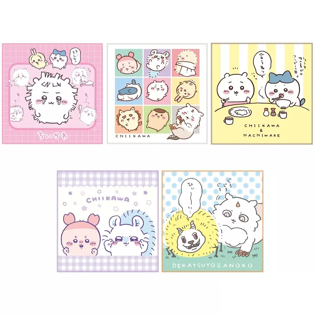 Towels - Handkerchief - Chiikawa / Momonga & Anoko & Used Bookstore (Kani-chan)